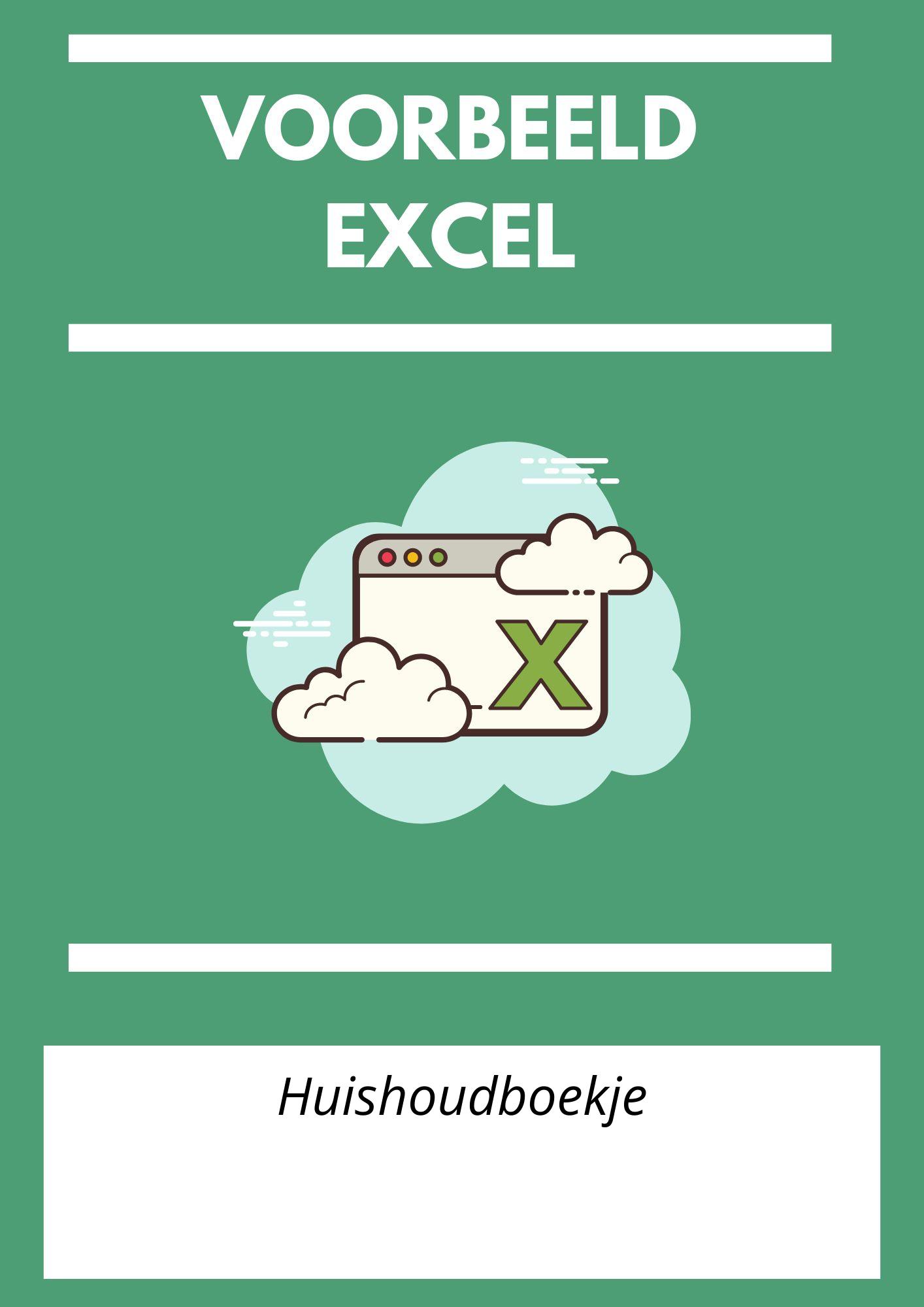 Voorbeeld Huishoudboekje Excel